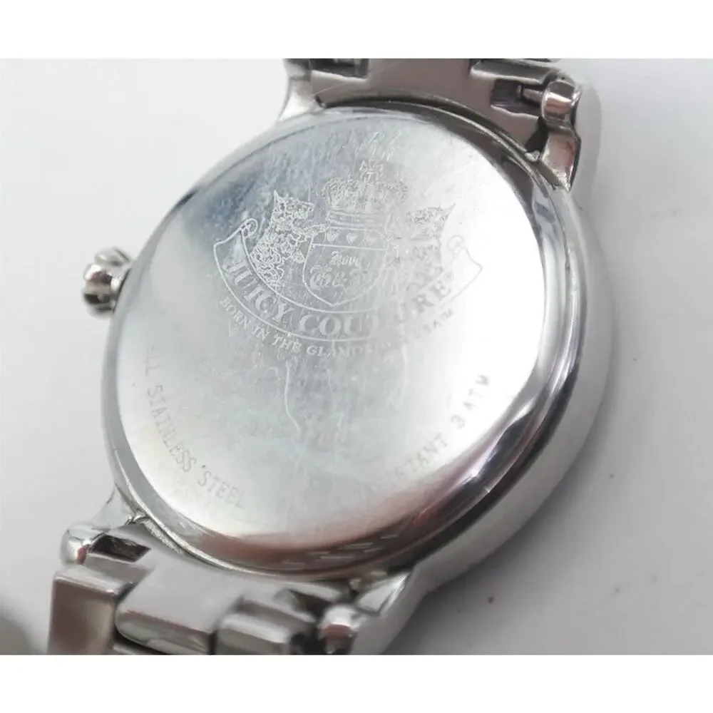 Vintage Juicy Couture Time for Juicy Quartz Stainless Steel Watch Y2K